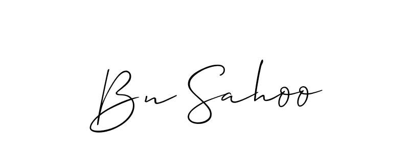 How to make Bn Sahoo name signature. Use Allison_Script style for creating short signs online. This is the latest handwritten sign. Bn Sahoo signature style 2 images and pictures png