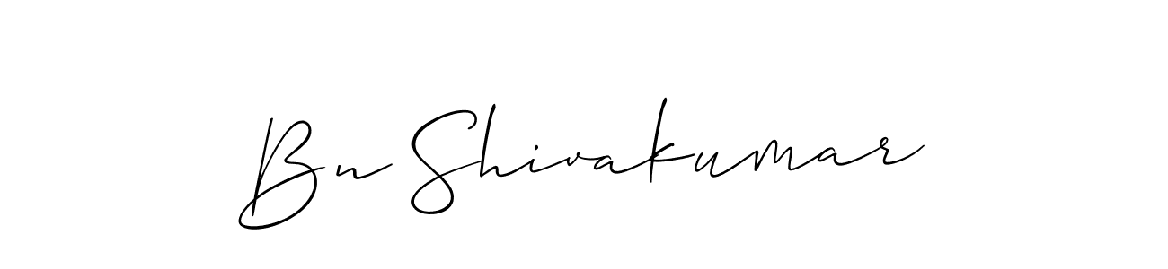 Also You can easily find your signature by using the search form. We will create Bn Shivakumar name handwritten signature images for you free of cost using Allison_Script sign style. Bn Shivakumar signature style 2 images and pictures png