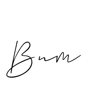 How to Draw Bnm signature style? Allison_Script is a latest design signature styles for name Bnm. Bnm signature style 2 images and pictures png