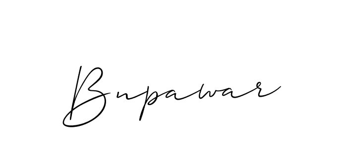 if you are searching for the best signature style for your name Bnpawar. so please give up your signature search. here we have designed multiple signature styles  using Allison_Script. Bnpawar signature style 2 images and pictures png