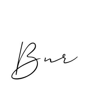 The best way (Allison_Script) to make a short signature is to pick only two or three words in your name. The name Bnr include a total of six letters. For converting this name. Bnr signature style 2 images and pictures png