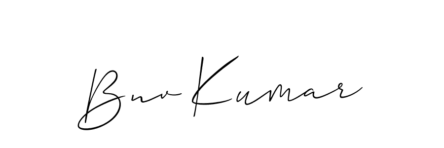 How to make Bnv Kumar name signature. Use Allison_Script style for creating short signs online. This is the latest handwritten sign. Bnv Kumar signature style 2 images and pictures png