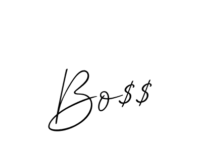 You should practise on your own different ways (Allison_Script) to write your name (Bo$$) in signature. don't let someone else do it for you. Bo$$ signature style 2 images and pictures png
