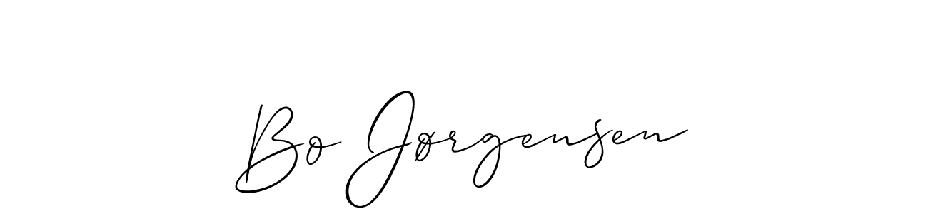 Best and Professional Signature Style for Bo Jørgensen. Allison_Script Best Signature Style Collection. Bo Jørgensen signature style 2 images and pictures png