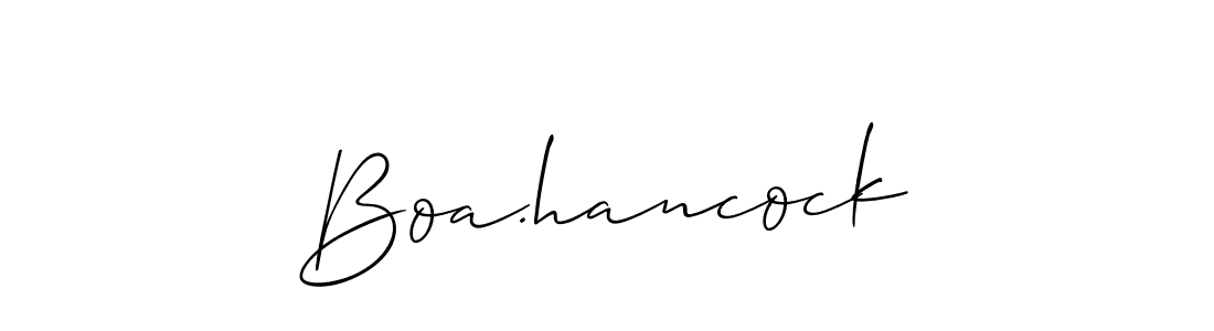 Allison_Script is a professional signature style that is perfect for those who want to add a touch of class to their signature. It is also a great choice for those who want to make their signature more unique. Get Boa.hancock name to fancy signature for free. Boa.hancock signature style 2 images and pictures png