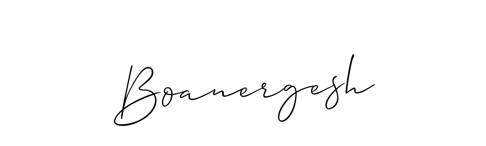 It looks lik you need a new signature style for name Boanergesh. Design unique handwritten (Allison_Script) signature with our free signature maker in just a few clicks. Boanergesh signature style 2 images and pictures png