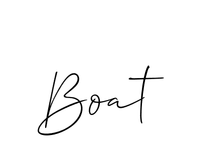 Use a signature maker to create a handwritten signature online. With this signature software, you can design (Allison_Script) your own signature for name Boat. Boat signature style 2 images and pictures png