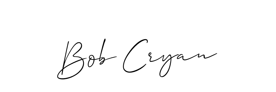 Bob Cryan stylish signature style. Best Handwritten Sign (Allison_Script) for my name. Handwritten Signature Collection Ideas for my name Bob Cryan. Bob Cryan signature style 2 images and pictures png