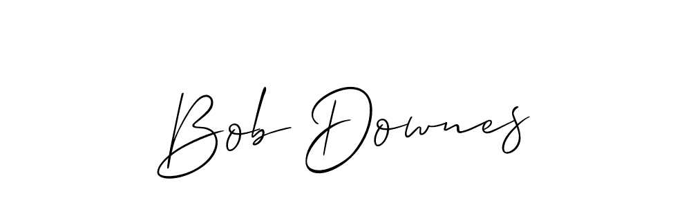Allison_Script is a professional signature style that is perfect for those who want to add a touch of class to their signature. It is also a great choice for those who want to make their signature more unique. Get Bob Downes name to fancy signature for free. Bob Downes signature style 2 images and pictures png