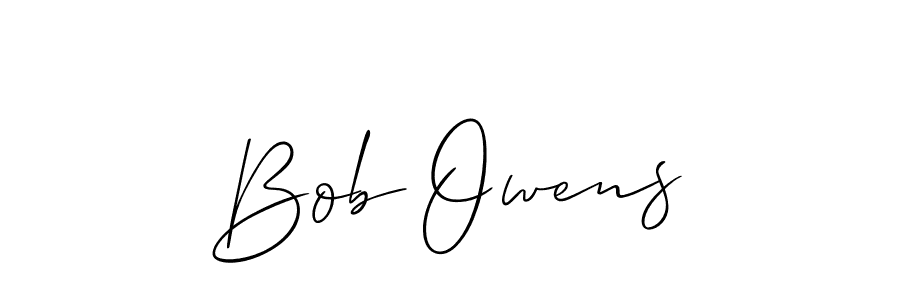 The best way (Allison_Script) to make a short signature is to pick only two or three words in your name. The name Bob Owens include a total of six letters. For converting this name. Bob Owens signature style 2 images and pictures png