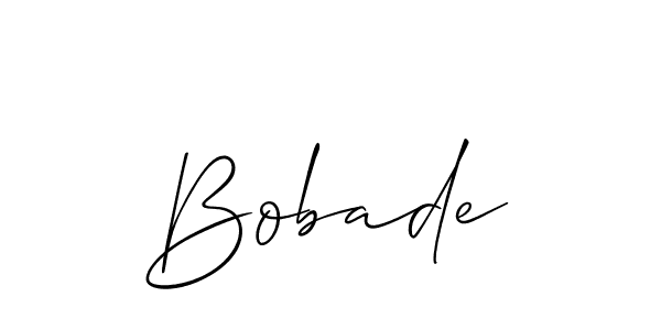 How to make Bobade signature? Allison_Script is a professional autograph style. Create handwritten signature for Bobade name. Bobade signature style 2 images and pictures png