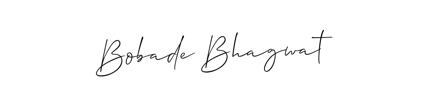 It looks lik you need a new signature style for name Bobade Bhagwat. Design unique handwritten (Allison_Script) signature with our free signature maker in just a few clicks. Bobade Bhagwat signature style 2 images and pictures png