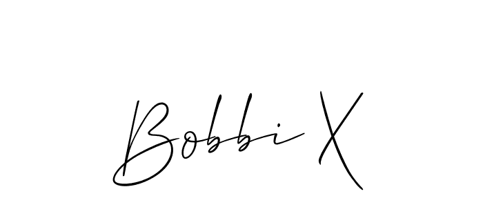 Also You can easily find your signature by using the search form. We will create Bobbi X name handwritten signature images for you free of cost using Allison_Script sign style. Bobbi X signature style 2 images and pictures png