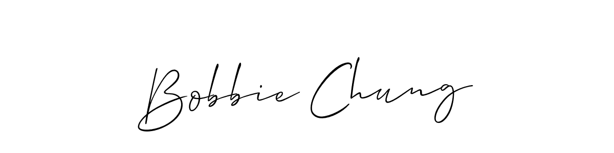 Also You can easily find your signature by using the search form. We will create Bobbie Chung name handwritten signature images for you free of cost using Allison_Script sign style. Bobbie Chung signature style 2 images and pictures png