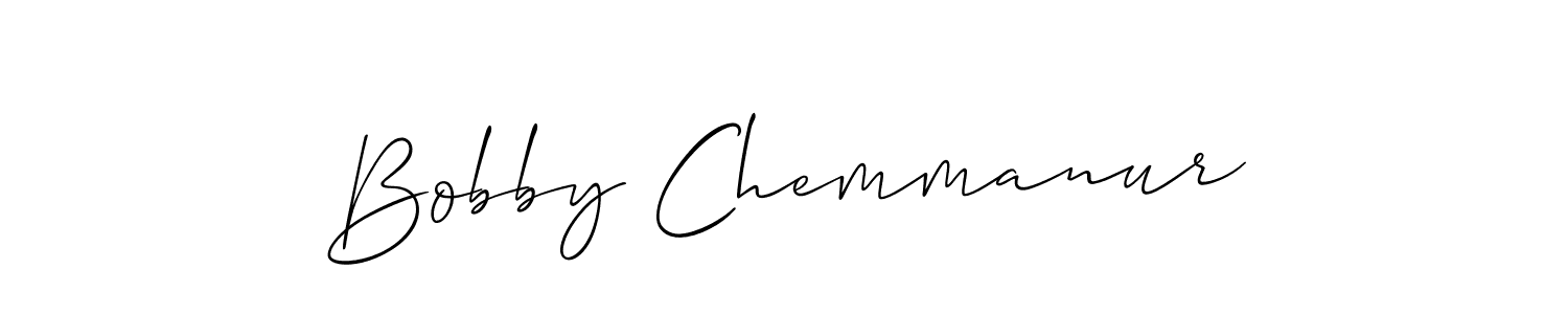 Use a signature maker to create a handwritten signature online. With this signature software, you can design (Allison_Script) your own signature for name Bobby Chemmanur. Bobby Chemmanur signature style 2 images and pictures png