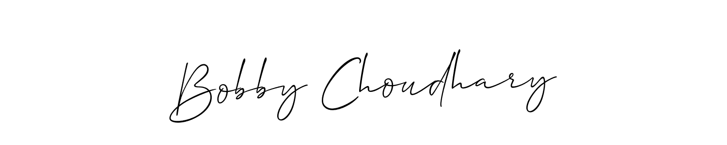 Similarly Allison_Script is the best handwritten signature design. Signature creator online .You can use it as an online autograph creator for name Bobby Choudhary. Bobby Choudhary signature style 2 images and pictures png
