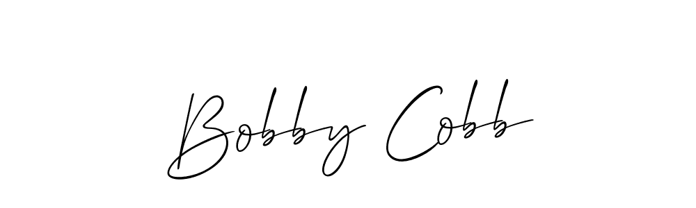 Make a beautiful signature design for name Bobby Cobb. With this signature (Allison_Script) style, you can create a handwritten signature for free. Bobby Cobb signature style 2 images and pictures png