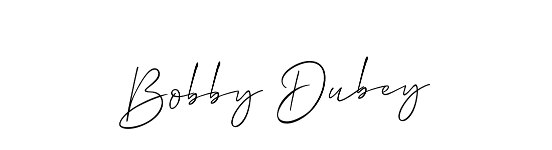 Make a beautiful signature design for name Bobby Dubey. With this signature (Allison_Script) style, you can create a handwritten signature for free. Bobby Dubey signature style 2 images and pictures png