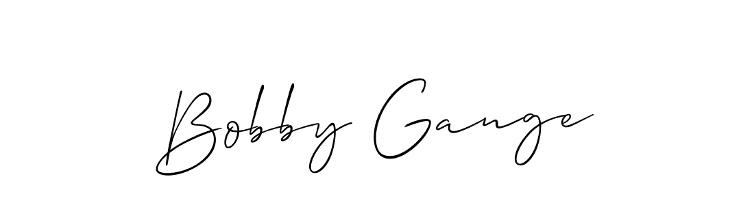 Design your own signature with our free online signature maker. With this signature software, you can create a handwritten (Allison_Script) signature for name Bobby Gange. Bobby Gange signature style 2 images and pictures png