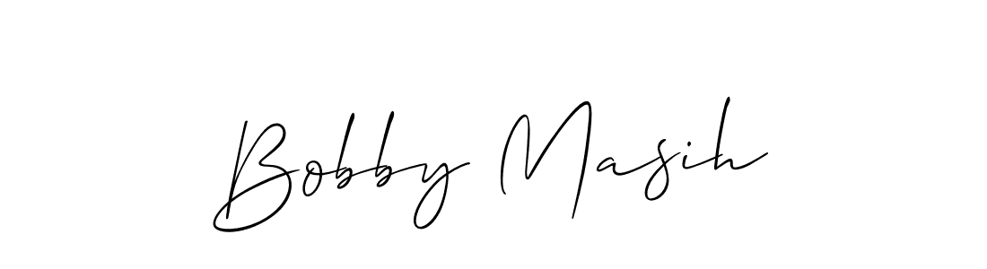Design your own signature with our free online signature maker. With this signature software, you can create a handwritten (Allison_Script) signature for name Bobby Masih. Bobby Masih signature style 2 images and pictures png