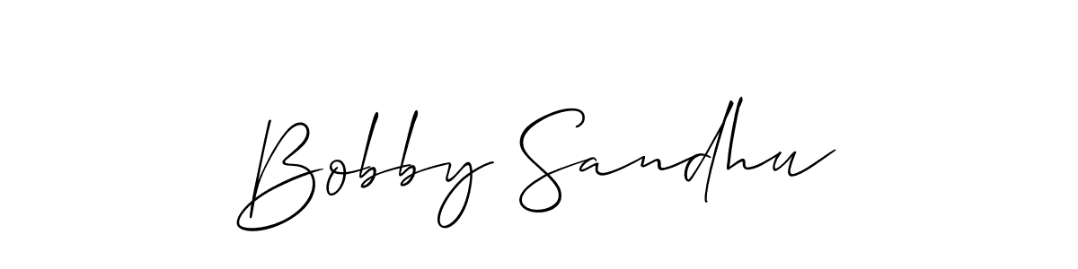 Also You can easily find your signature by using the search form. We will create Bobby Sandhu name handwritten signature images for you free of cost using Allison_Script sign style. Bobby Sandhu signature style 2 images and pictures png