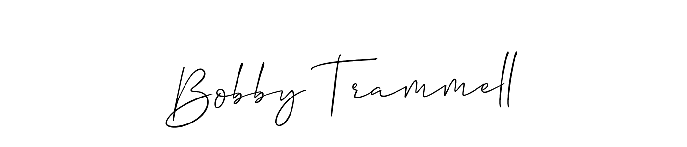 Design your own signature with our free online signature maker. With this signature software, you can create a handwritten (Allison_Script) signature for name Bobby Trammell. Bobby Trammell signature style 2 images and pictures png