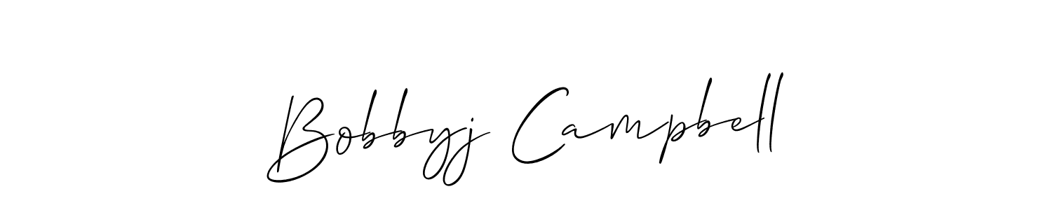 It looks lik you need a new signature style for name Bobbyj Campbell. Design unique handwritten (Allison_Script) signature with our free signature maker in just a few clicks. Bobbyj Campbell signature style 2 images and pictures png