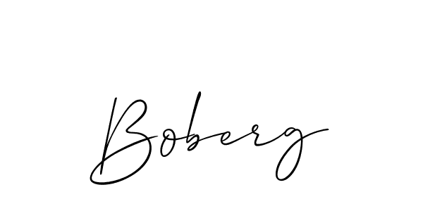 It looks lik you need a new signature style for name Boberg. Design unique handwritten (Allison_Script) signature with our free signature maker in just a few clicks. Boberg signature style 2 images and pictures png