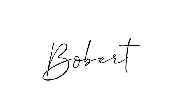 The best way (Allison_Script) to make a short signature is to pick only two or three words in your name. The name Bobert include a total of six letters. For converting this name. Bobert signature style 2 images and pictures png