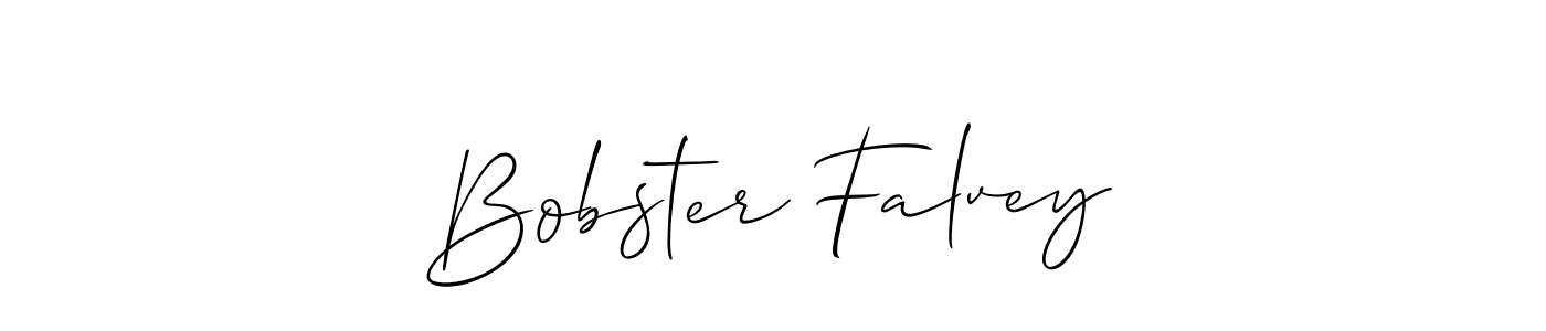 Also we have Bobster Falvey name is the best signature style. Create professional handwritten signature collection using Allison_Script autograph style. Bobster Falvey signature style 2 images and pictures png