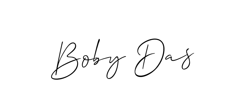 if you are searching for the best signature style for your name Boby Das. so please give up your signature search. here we have designed multiple signature styles  using Allison_Script. Boby Das signature style 2 images and pictures png