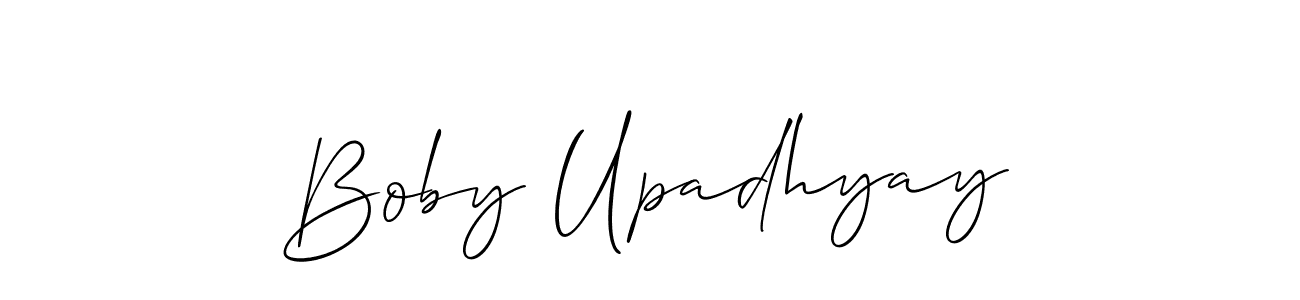 Make a beautiful signature design for name Boby Upadhyay. Use this online signature maker to create a handwritten signature for free. Boby Upadhyay signature style 2 images and pictures png