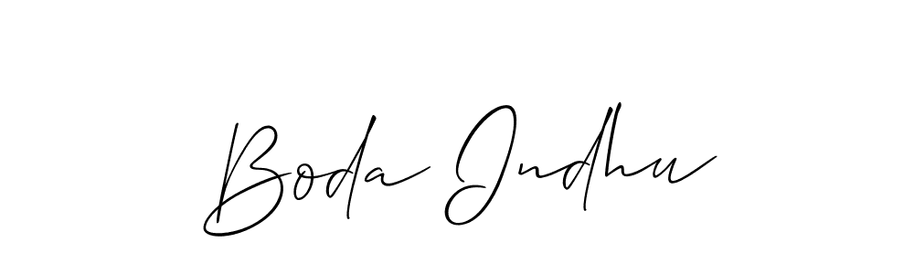 Also we have Boda Indhu name is the best signature style. Create professional handwritten signature collection using Allison_Script autograph style. Boda Indhu signature style 2 images and pictures png