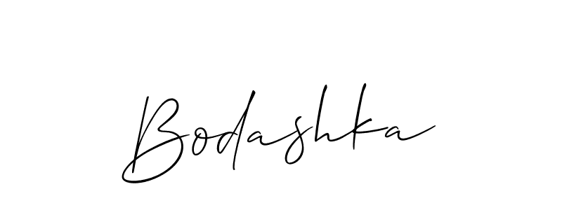 Similarly Allison_Script is the best handwritten signature design. Signature creator online .You can use it as an online autograph creator for name Bodashka. Bodashka signature style 2 images and pictures png