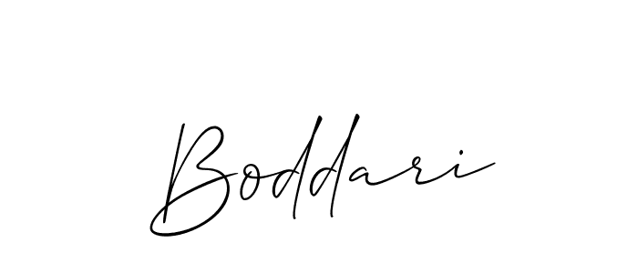 Create a beautiful signature design for name Boddari. With this signature (Allison_Script) fonts, you can make a handwritten signature for free. Boddari signature style 2 images and pictures png