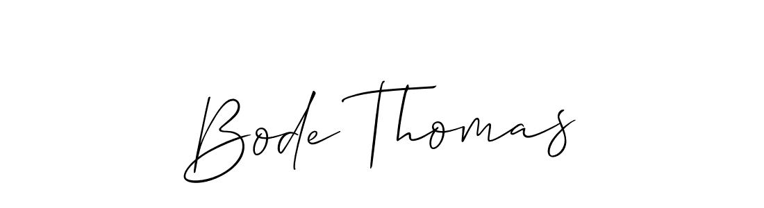 Bode Thomas stylish signature style. Best Handwritten Sign (Allison_Script) for my name. Handwritten Signature Collection Ideas for my name Bode Thomas. Bode Thomas signature style 2 images and pictures png