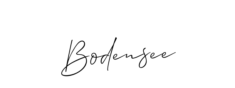 Use a signature maker to create a handwritten signature online. With this signature software, you can design (Allison_Script) your own signature for name Bodensee. Bodensee signature style 2 images and pictures png