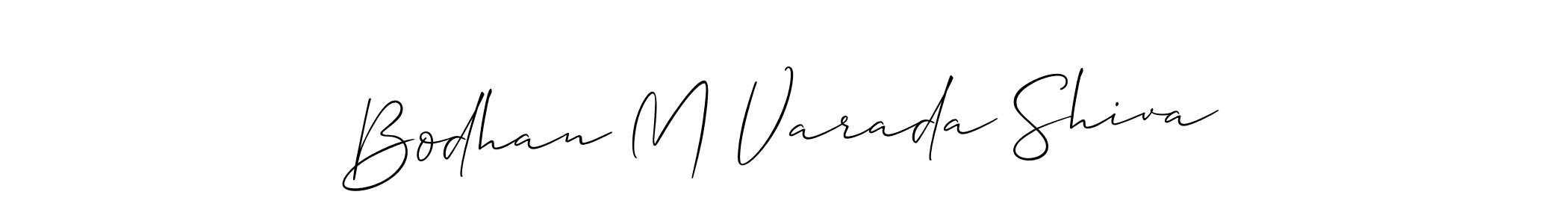 Similarly Allison_Script is the best handwritten signature design. Signature creator online .You can use it as an online autograph creator for name Bodhan M Varada Shiva. Bodhan M Varada Shiva signature style 2 images and pictures png