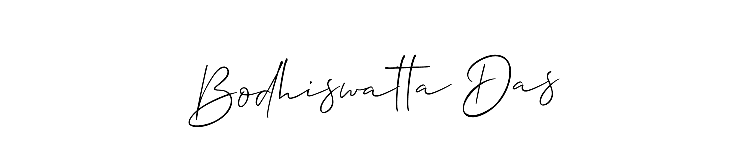 How to make Bodhiswatta Das signature? Allison_Script is a professional autograph style. Create handwritten signature for Bodhiswatta Das name. Bodhiswatta Das signature style 2 images and pictures png