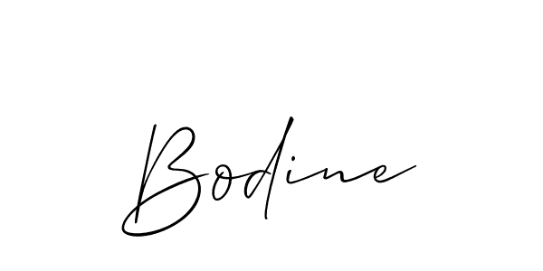 It looks lik you need a new signature style for name Bodine. Design unique handwritten (Allison_Script) signature with our free signature maker in just a few clicks. Bodine signature style 2 images and pictures png