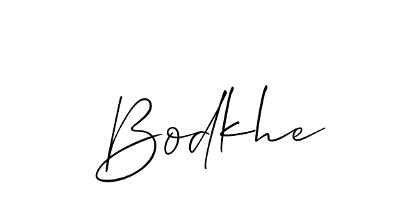 How to make Bodkhe name signature. Use Allison_Script style for creating short signs online. This is the latest handwritten sign. Bodkhe signature style 2 images and pictures png