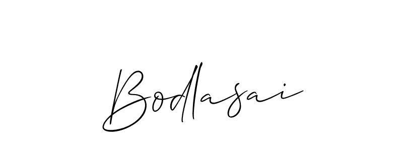 How to make Bodlasai signature? Allison_Script is a professional autograph style. Create handwritten signature for Bodlasai name. Bodlasai signature style 2 images and pictures png