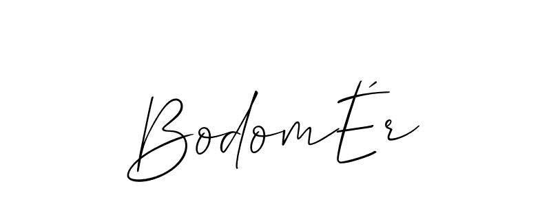 BodomÉr stylish signature style. Best Handwritten Sign (Allison_Script) for my name. Handwritten Signature Collection Ideas for my name BodomÉr. BodomÉr signature style 2 images and pictures png