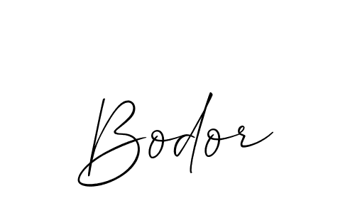 How to make Bodor signature? Allison_Script is a professional autograph style. Create handwritten signature for Bodor name. Bodor signature style 2 images and pictures png
