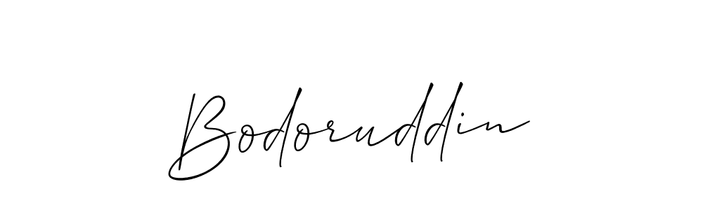 How to Draw Bodoruddin signature style? Allison_Script is a latest design signature styles for name Bodoruddin. Bodoruddin signature style 2 images and pictures png