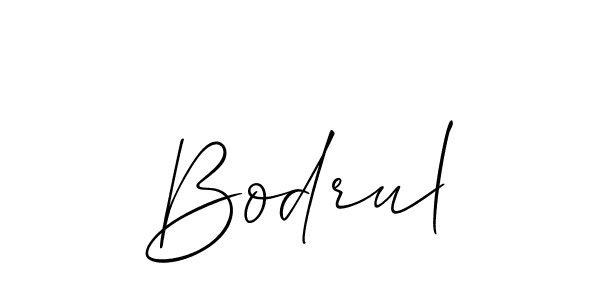 How to Draw Bodrul signature style? Allison_Script is a latest design signature styles for name Bodrul. Bodrul signature style 2 images and pictures png