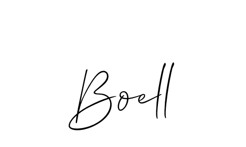 The best way (Allison_Script) to make a short signature is to pick only two or three words in your name. The name Boell include a total of six letters. For converting this name. Boell signature style 2 images and pictures png