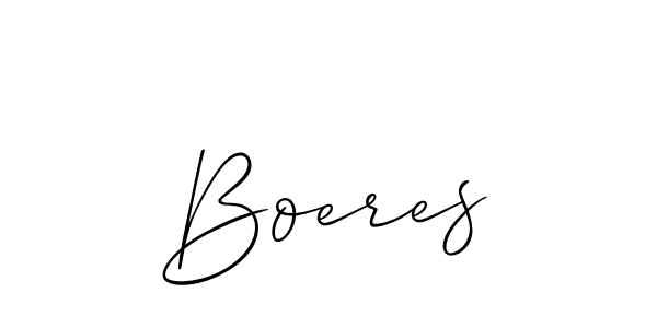 Also we have Boeres name is the best signature style. Create professional handwritten signature collection using Allison_Script autograph style. Boeres signature style 2 images and pictures png