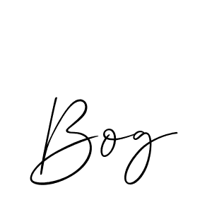 Create a beautiful signature design for name Bog. With this signature (Allison_Script) fonts, you can make a handwritten signature for free. Bog signature style 2 images and pictures png