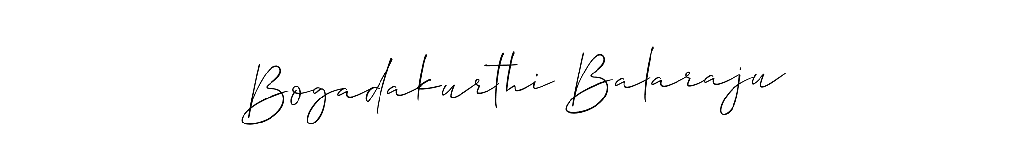 Design your own signature with our free online signature maker. With this signature software, you can create a handwritten (Allison_Script) signature for name Bogadakurthi Balaraju. Bogadakurthi Balaraju signature style 2 images and pictures png